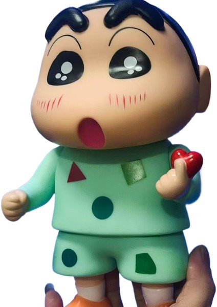 Crayon Shin-Chan Cep Telefonu Tutucu Hareketli Model Sevimli Masaüstü Süs Bebekleri (Yurt Dışından)