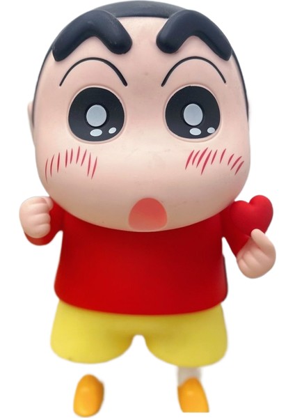 Crayon Shin-Chan Cep Telefonu Tutucu Hareketli Model Sevimli Masaüstü Süs Bebekleri (Yurt Dışından)