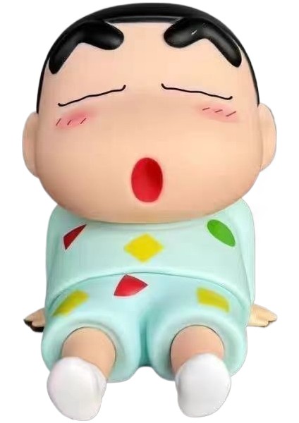 Crayon Shin-Chan Cep Telefonu Tutucu Hareketli Model Sevimli Masaüstü Süs Bebekleri (Yurt Dışından)