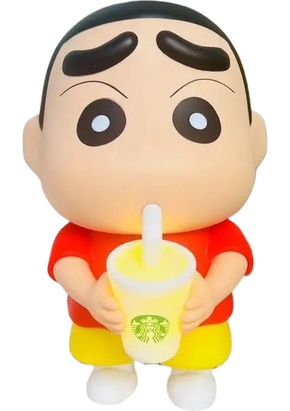Crayon Shin-Chan Cep Telefonu Tutucu Hareketli Model Sevimli Masaüstü Süs Bebekleri (Yurt Dışından)