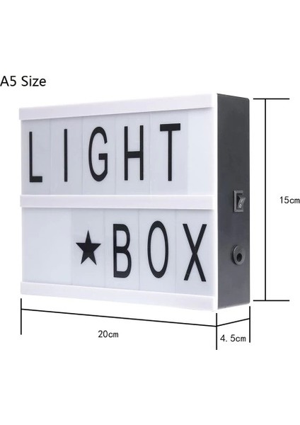 A5 LED Işıklı Yazı Panosu Lightbox