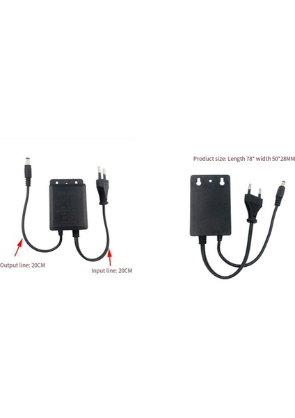 12V 2A Güç Adaptörü Su Geçirmez Güç Kamerası Yağmur Geçirmez Güç Adaptörü Ab Fişi B ile Işık Şeridi Kaynağı (Yurt Dışından) fırsatları