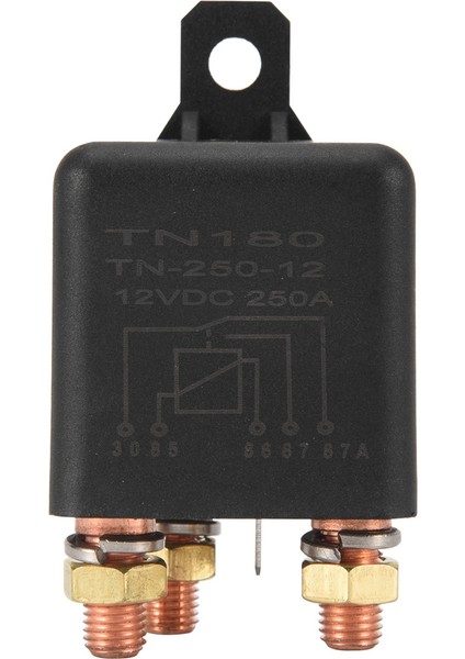 Araba Rölesi 12 V 250A Sürekli Tip Yüksek Güç Motosiklet Akü Kontrol Anahtarı Terminali Otomotiv Marş Rölesi (Yurt Dışından)