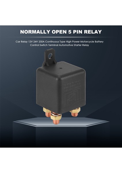 Araba Rölesi 12 V 250A Sürekli Tip Yüksek Güç Motosiklet Akü Kontrol Anahtarı Terminali Otomotiv Marş Rölesi (Yurt Dışından) fırsatları