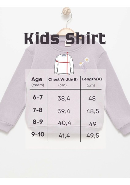 Kız Çocuk Papatyalı Lila Sweatshirt - Şık Kız Giyim fırsatları