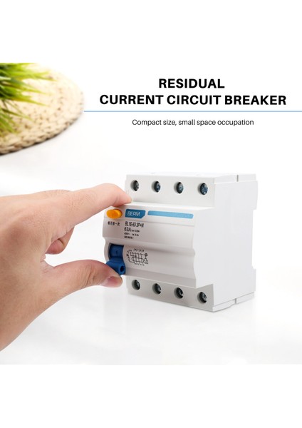 BL1E-63 3p+N 63A Rccb Kaçak Akım Devre Kesici 400V 30MA Elektrik Kaçağı Koruması Mini Devre Kesici (Yurt Dışından) fırsatları