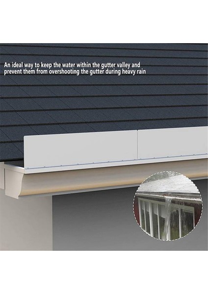 8 Adet Yağmur Oluk Oluk Sıçrama Muhafızları Ev Çatı Köşe Yönlendirici Çatı Yağmur Yönlendirici Oluk Sıçrama Muhafızları (Yurt Dışından) indirimleri