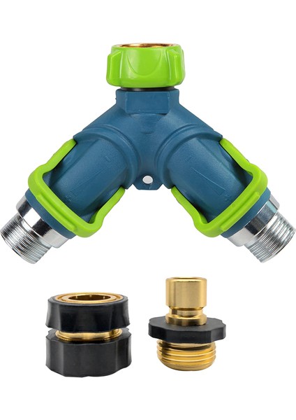 Hortum Ayırıcı 2 Yollu, Bahçe Hortumu Ayırıcı, Başparmak Kontrol Vanalı Pirinç Y Hortum Ayırıcı, 3/4 Inç Su Hortumu Ayırıcı (Yurt Dışından)