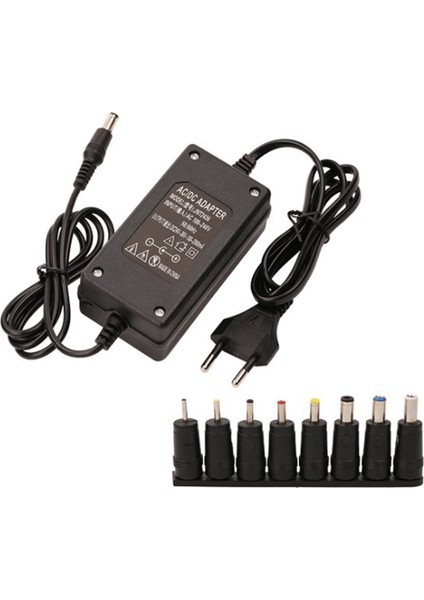 8 Adaptörlü 24-36V 72W Ayarlanabilir Hız Anahtarlama Güç Kaynağı Ayarlanabilir Evrensel Ac Dc Güç Adaptörü Ab Fişi (Yurt Dışından)