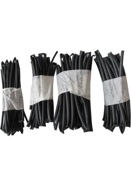 4 x 1 Metre Uzunluklarda Isıyla Daralan Hortum 3mm 4mm 5mm 6mm (Yurt Dışından)