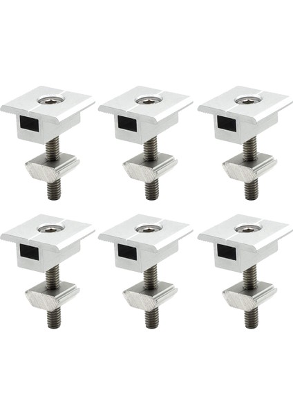 10'lu Güneş Paneli Braketi Paketi Merkezi Klips 30 mm T Şekilli Pv Modülü Braket Klipsi, Rv Çatılar Için Yüksekliği Ayarlanabilir (Yurt Dışından)