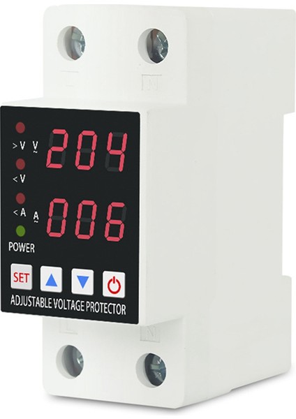 Din Ray Ayarlanabilir Aşırı Gerilim ve Düşük Gerilim Koruyucu Çift Ekranlı Koruyucu Cihaz Rölesi (40A) (Yurt Dışından) fırsatları