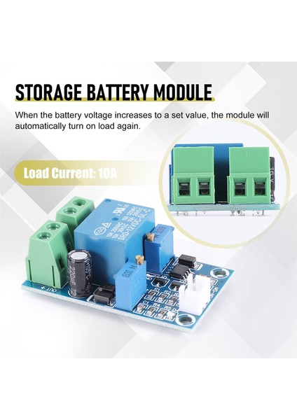 2 Adet Depolama Akü Modülü 12V Akü Düşük Voltaj Kesme Otomatik Açma Kurtarma Koruma Modülü (Yurt Dışından) indirimleri