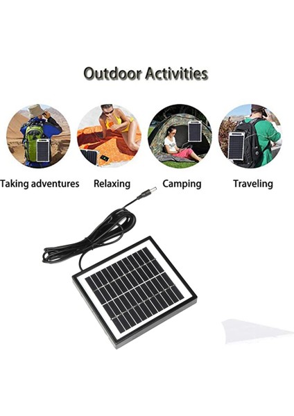 12 V 2 W Güneş Paneli Güneş Bahçe Işık Paneli Dıy Parçaları Dc Bağlantı Noktası Güneş Paneli Pil Modülü Pil Şarj Cihazı Için (Yurt Dışından)