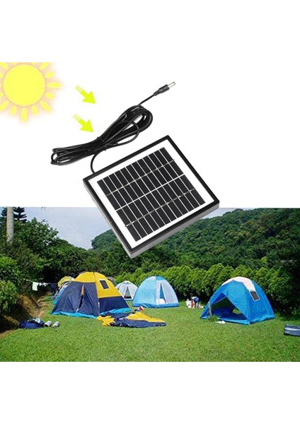 12 V 2 W Güneş Paneli Güneş Bahçe Işık Paneli Dıy Parçaları Dc Bağlantı Noktası Güneş Paneli Pil Modülü Pil Şarj Cihazı Için (Yurt Dışından)