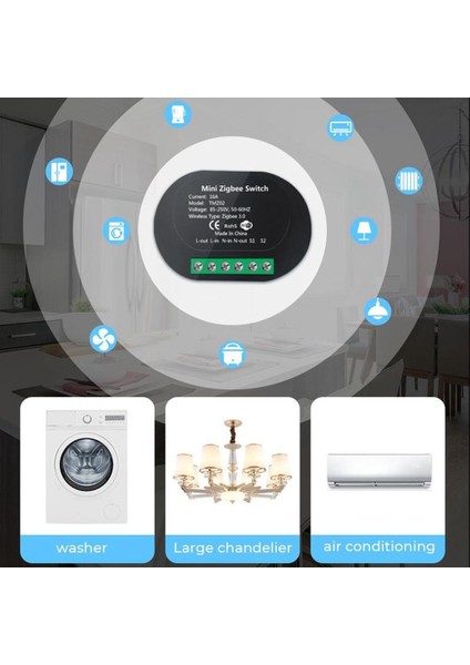 Mini Çift Kontrol Tuya Akıllı Anahtar Zigbee 3.0 16A Sıfır Yangın Rölesi In1 Güç Wıfı Tek Yangın 2 Dıy Kesici Anahtarı-A (Yurt Dışından) indirimleri