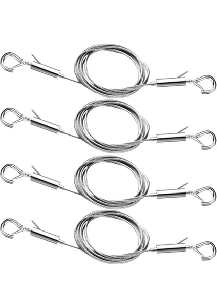 4 Adet Ayarlanabilir Resim Asma Tel Takımı,,3.3ft 6.6ft Paslanmaz Çelik Tel Aynalar, Resim Çerçeveleri, Tabelalar Asmak Için (Yurt Dışından)