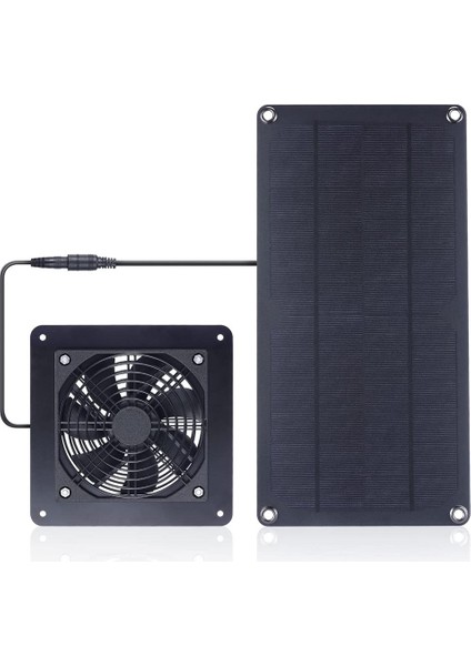 10W Güneş Enerjili Fan, Güneş Havalandırma Egzoz Fanı Yüksek Hızlı Hava Akışı Dış Kiti, Tavuk Kümesleri, Seralar, Akalar 2 Fan Için (Yurt Dışından)