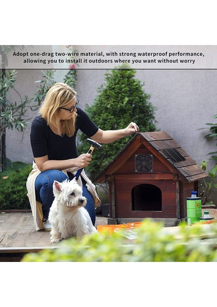 10W Güneş Enerjili Fan, Güneş Havalandırma Egzoz Fanı Yüksek Hızlı Hava Akışı Dış Kiti, Tavuk Kümesleri, Seralar, Akalar 2 Fan Için (Yurt Dışından) modelleri