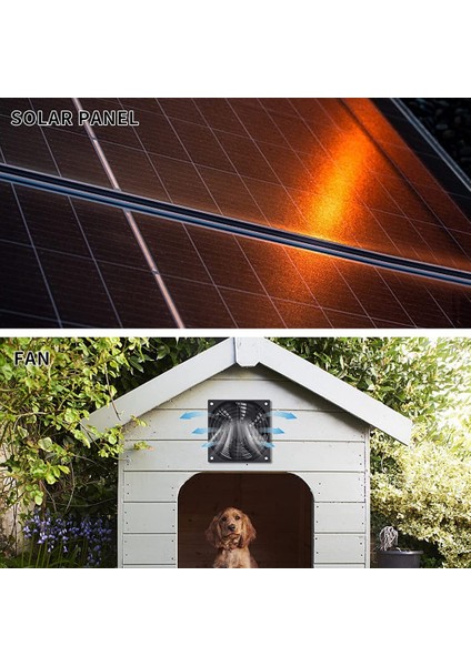 10W Güneş Enerjili Fan, Güneş Havalandırma Egzoz Fanı Yüksek Hızlı Hava Akışı Dış Kiti, Tavuk Kümesleri, Seralar, Akalar 2 Fan Için (Yurt Dışından) indirimleri