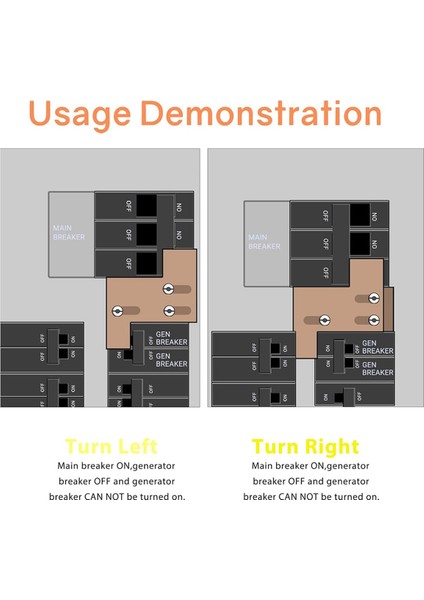 150 Veya 200 Amperlik Paneller Için Jeneratör Kilit Takımı. Ana ve Dal Kesiciler Arasında 1 1/4 Inçlik Boşluk (Yurt Dışından) modelleri