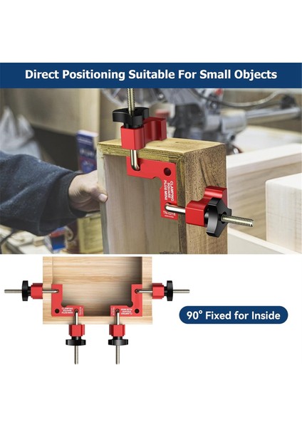 Mini Ahşap Levha Dik Açı Sabitleme Klipsi, 90 Derece Köşe Kelepçesi, Ahşap Işçiliği Için Dik Açı Kelepçesi (Yurt Dışından) indirimleri