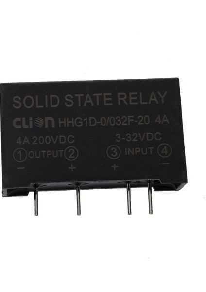 Giriş 3-32V Dc Çıkış 4A 200V Dc 4 Pin Pcb Katı Hal Röle HHG1D-0/032F-20 (Yurt Dışından) fırsatları