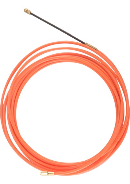 4mm 5 Metre Turuncu Kılavuz Cihazı Naylon Elektrik Kablosu Itme Çektirme Kanalı Yılan Rodder Olta Teli (Yurt Dışından)
