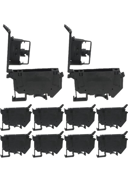 Uk5-Hesı UK5RD Led'siz Dın Rayı Sigorta Terminali Tabanı Ayırma Terminali Bloğu Vida Klipsi (10'lu Paket, Siyah) (Yurt Dışından)