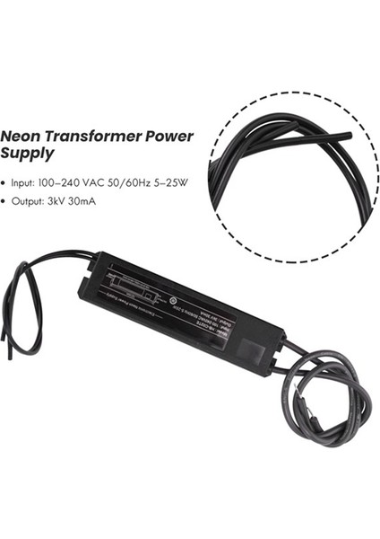 Neon Işık Trafosu Tabelası Trafo Kaynağı 3kv 30MA 5-25W Her Boyutta Cam Neon Işık Tabelasına Uygun (Yurt Dışından) indirimleri