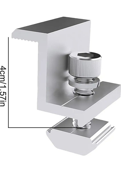 10 Adet Güneş Fotovoltaik Braket Alüminyum Alaşımlı Kelepçe Güneş Modülü Güneş Paneli Raf Montajları Aksesuarları Pv Kelepçesi D (Yurt Dışından) fiyatları