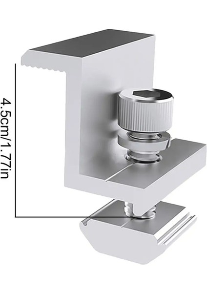 10 Adet Güneş Fotovoltaik Braket Alüminyum Alaşımlı Kelepçe Güneş Modülü Güneş Paneli Raf Montajları Aksesuarları Pv Kelepçesi D (Yurt Dışından) modelleri