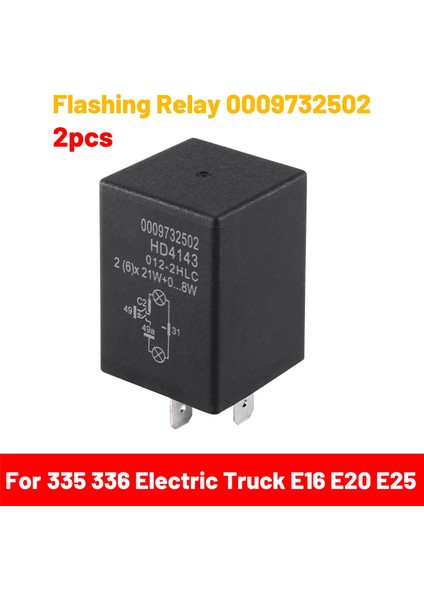 Linde 335 336 Elektrikli Kamyon E16 E20 E25 35X Dizel Kamyon H20 H30 H40 Forklift Parçaları Için Yanıp Sönen Röle 0009732502 (Yurt Dışından) fırsatları