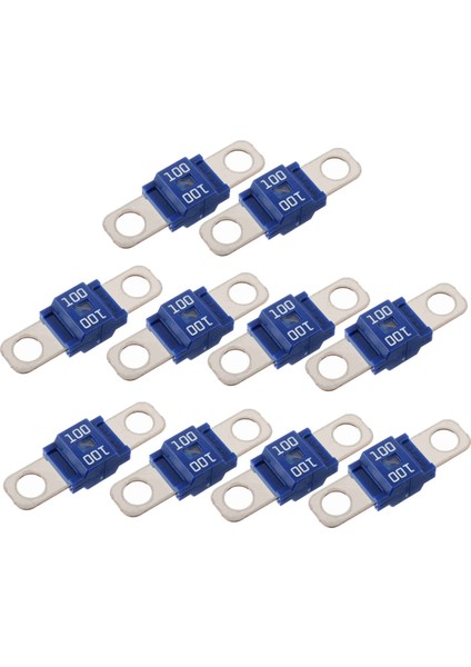 Amı/midi Sigorta 100A Yüksek Akım Sigortası Cıvatalı Sigorta 100 Amp Arabalar, Kamyonlar, Inşaat Araçları, Otobüsler, Karavanlar Için 10 Adet (Yurt Dışından)