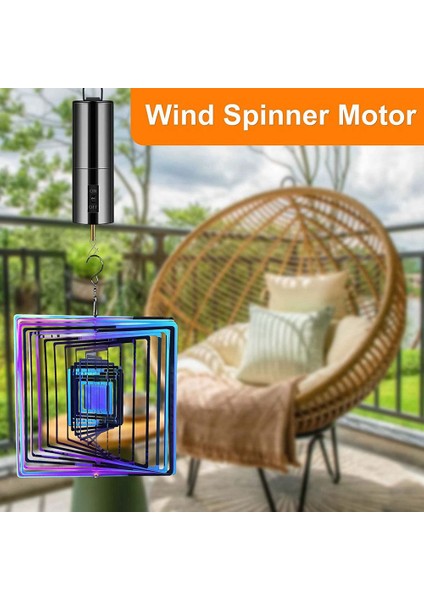 Adet Rüzgar Spinner Motor Asılı Ekran Motoru Pil Kumandalı Döner Motor Çok Amaçlı Rüzgar Spinner Bahçe Dekoru (Yurt Dışından) indirimleri