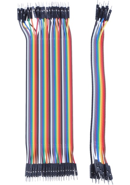 40 Adet 20 cm 2.54 mm Erkek-Erkek Breadboard Jumper Tel Kablo Arduino Için (Yurt Dışından)