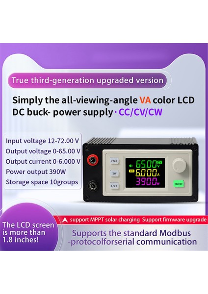 Yeni Cnc Ayarlanabilir Dc Regüle Güç Kaynağı Sabit Voltaj ve Akım Azaltma Modülü XY6509X(65V 9A 585W) (Yurt Dışından)