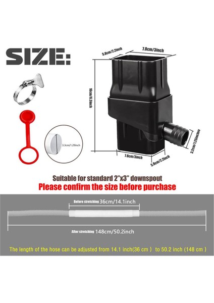 Yağmur Toplama Sistemi Yağmur Suyu Toplama Fıçıları Su Depolama Kapasitesini Artırır Yedek Bahçe Yağmur Toplayıcısı A (Yurt Dışından)