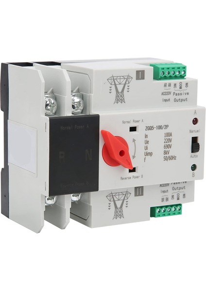 Şanzıman Anahtarı 220V ZGQ5-100 / 2p Çift Güçlü Otomatik Transfer Anahtarı 2 Yollu Şanzıman Anahtarı Kontrol Cihazı (Yurt Dışından) fiyatları