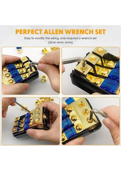 2 Yollu Anl Sigorta Tutucu, Bakır 0/2/4 Ölçü Ila 4/6/8 Ölçü 60 Amper Sigorta Dağıtım Bloğu Araba Ses Amplifikatörü Için (Yurt Dışından) fiyatları