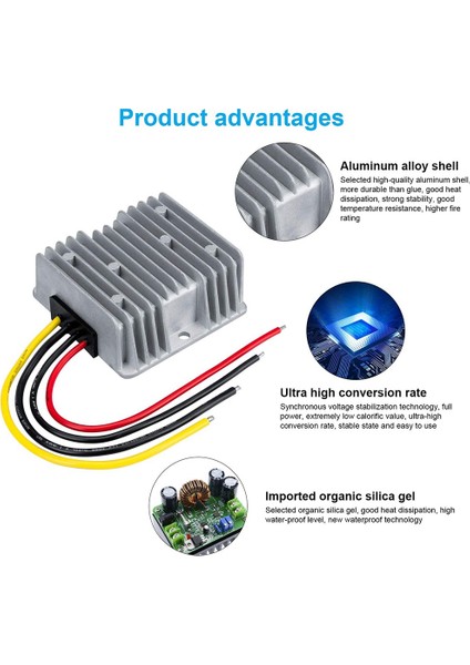 Dcdc Dönüştürücü Gerilim 48V - 12V 10A 120W Gerilim Dönüştürücü Su Geçirmez Buck Trafo Güç Kaynağı (Yurt Dışından)