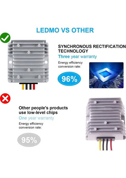 Dcdc Dönüştürücü Gerilim 48V - 12V 10A 120W Gerilim Dönüştürücü Su Geçirmez Buck Trafo Güç Kaynağı (Yurt Dışından)