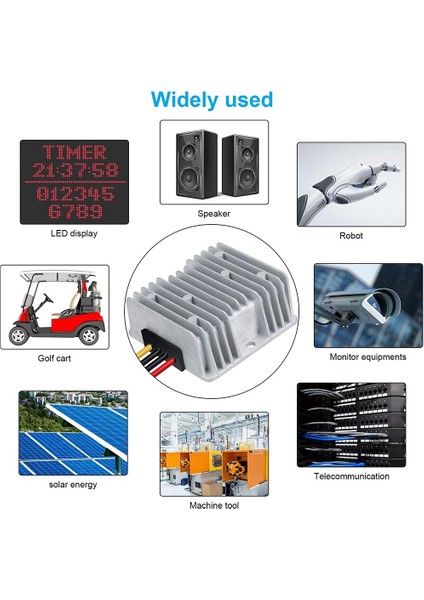 Dcdc Dönüştürücü Gerilim 48V - 12V 10A 120W Gerilim Dönüştürücü Su Geçirmez Buck Trafo Güç Kaynağı (Yurt Dışından)