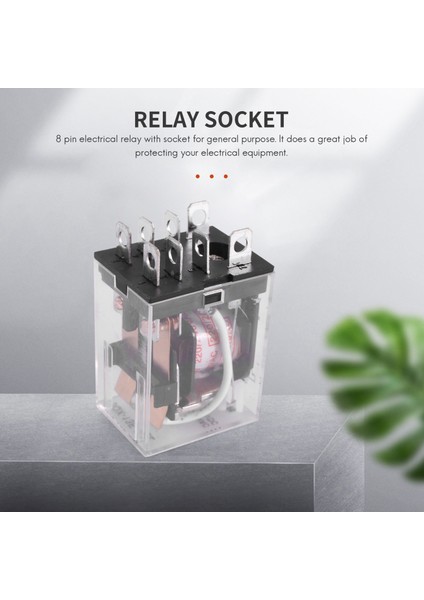 LY2NJ HH62P-L JQX-13F 220V Ac Bobin Dpdt Güç Rölesi 8 Pin W PTF08A Soket (Yurt Dışından) modelleri