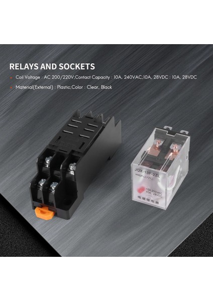 LY2NJ HH62P-L JQX-13F 220V Ac Bobin Dpdt Güç Rölesi 8 Pin W PTF08A Soket (Yurt Dışından) fırsatları