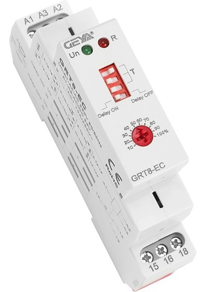 Geya Grt8-Ec 10A Çift Fonksiyonlu Zaman Rölesi Gecikmeli Veya Kapalı Gecikmeli Röle AC230V Zaman Rölesi (Yurt Dışından)