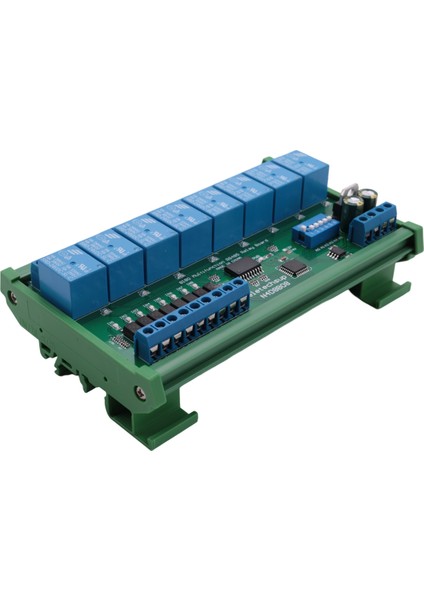 Dc 24 V 8 Ch RS485 Röle Kartı Modbus Rtu Uart Uzaktan Kumanda Anahtarı Plc Otomasyon Kontrolü Için DIN35 Ray Kutusu (Yurt Dışından)