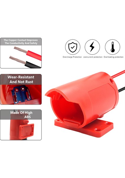 M12 Dönüştürücü Adaptör 30A Sigorta Milwaukee 12 V Lityum Pil Harici Güç Kaynağı Dıy Konnektör Braketi Tutucu 2 Adet (Yurt Dışından)