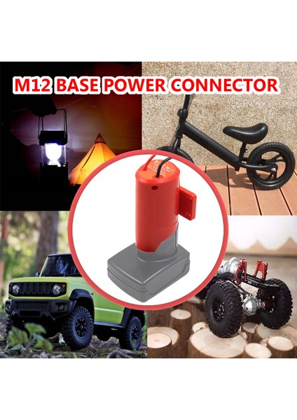 M12 Dönüştürücü Adaptör 30A Sigorta Milwaukee 12 V Lityum Pil Harici Güç Kaynağı Dıy Konnektör Braketi Tutucu 2 Adet (Yurt Dışından)