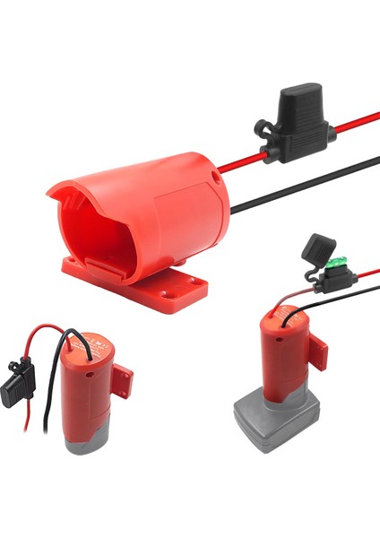 M12 Dönüştürücü Adaptör 30A Sigorta Milwaukee 12 V Lityum Pil Harici Güç Kaynağı Dıy Konnektör Braketi Tutucu 2 Adet (Yurt Dışından)